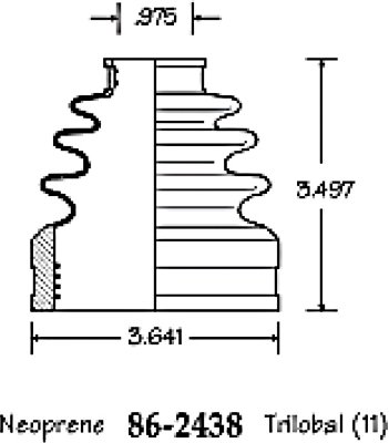 Acura CV Boot EMPI