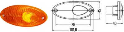 Lexus IS300 Side Marker Lights Hella