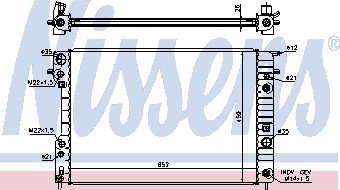 Cadillac Catera Radiator Nissens