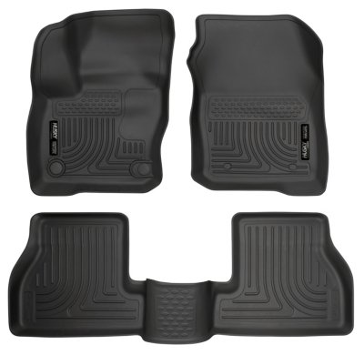 Husky Liners Floor Mats Made Of Rubberizedthermoplastic Black