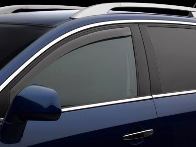 Dark Smoke WeatherTech Custom Fit Front /& Rear Side Window Deflectors for Honda CR-V